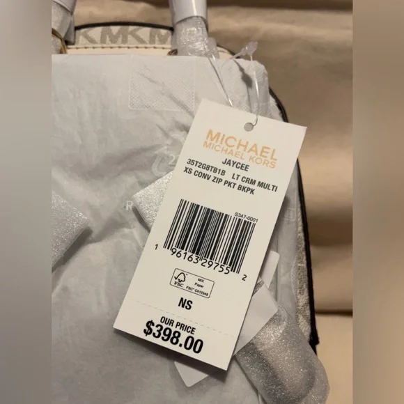 SOLD‼️Michael Kors Cream Mini Backpack...$398 Retail - Picture 5 of 6